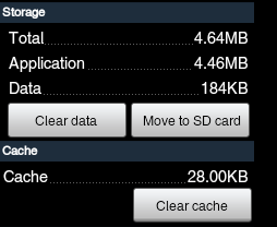 Aplikasi dapat dipindahkan ke SD Card, dengan meng-klik tombol “Move to SD card”.